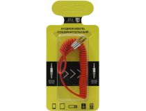 JETACCESS JA-AC03 1/1.8м Red Кабель Jack3.5-M --  Jack3.5-M 1/1.8м, спиральный