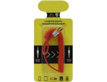 JETACCESS JA-AC03 1/1.8м Red Кабель Jack3.5-M --  Jack3.5-M 1/1.8м, спиральный