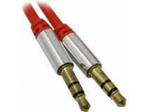 JETACCESS JA-AC03 1/1.8м Red Кабель Jack3.5-M --  Jack3.5-M 1/1.8м, спиральный