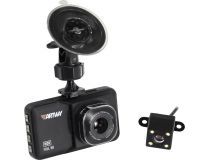 Artway AV-394 (2xCam, 1920х1080/640x480, 120°/90°, LCD 3 , G-sens, microSDHC, мик, Li-Ion)