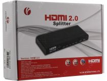 VCOM DD424 HDMI Splitter (1in - 4ou, ver2.0t) + б.п.