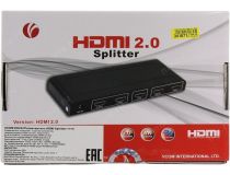 VCOM DD424 HDMI Splitter (1in - 4ou, ver2.0t) + б.п.