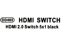 VCOM DD465 5-port HDMI Switch (5in - 1out, ver2.0, ПДУ) + б.п.