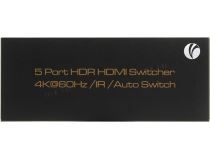 VCOM DD465 5-port HDMI Switch (5in - 1out, ver2.0, ПДУ) + б.п.