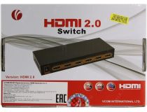 VCOM DD465 5-port HDMI Switch (5in - 1out, ver2.0, ПДУ) + б.п.