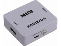 Converter HDMI (F) -- VGA (15F) + audio (питание miniUSB)