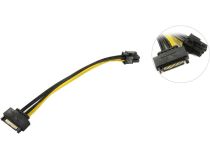 Переходник питания для видеокарт 1SATA M- 6pin