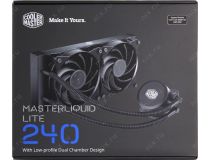 Cooler Master MLW-D24M-A20PW-R1 MasterLiquid Lite 240 (3пин,775/1155/1366/2011-3/AM4-FM2+,6-30дБ, 650-2000об/м)