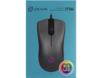 OKLICK Optical Mouse 375M  Grey (RTL) USB 3btn+Roll 1012669 