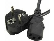 AOpen ACE021-1.8м Кабель компьютер - розетка 220V 1.8м Европейский стандарт, Г-образный
