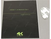 Greenconnect GL-vTC05 3-port HDMI Switch (3in - 1out, ПДУ)