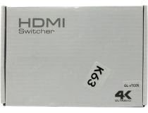 Greenconnect GL-vTC05 3-port HDMI Switch (3in - 1out, ПДУ)