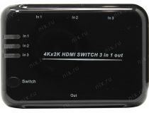 Greenconnect GL-vTC05 3-port HDMI Switch (3in - 1out, ПДУ)