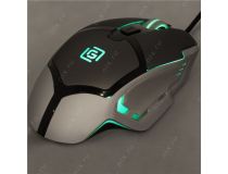 OKLICK Gaming Mouse 915G V2  Black&Silver (RTL) USB 6btn+Roll 1003993 