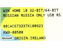 Microsoft Windows 10 Home 32/64-bit Рус. USB (BOX) KW9-00500 