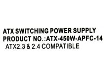 Блок питания PowerCool ATX-450W-APFC-14  450W ATX (24+2x4+6пин)