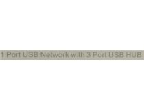 Адаптер USB 2.0 -- UTP 100Mbps+ 3-port USB2.0 Hub
