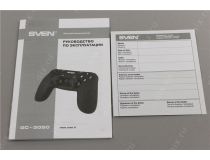 Геймпад SVEN GC-3050 Black (Vibration, 13кн., 8поз.перекл., 2мини-джойстика, USB/PS3, беспроводной)
