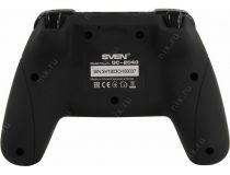 Геймпад SVEN GC-2040 Black (Vibration, 11кн., 4поз.перекл., 2мини-джойстика, USB/PS3, беспроводной)