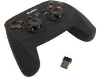 Геймпад SVEN GC-2040 Black (Vibration, 11кн., 4поз.перекл., 2мини-джойстика, USB/PS3, беспроводной)