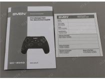 Геймпад SVEN GC-2040 Black (Vibration, 11кн., 4поз.перекл., 2мини-джойстика, USB/PS3, беспроводной)