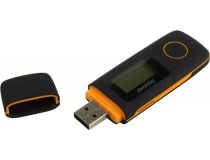 Digma U3-4GB Black-Orange (MP3 Player,FM Tuner,4Gb,MicroSD,LCD,диктофон,USB,Li-Pol)