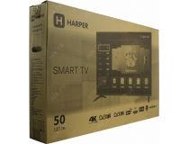 50   ЖК телевизор HARPER 50U660TS (3840x2160, HDMI, LAN, WiFi, USB, DVB-T2, SmartTV)