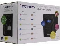 UPS 1600VA Ippon Smart Power Pro II 1600 LCD+ComPort+защита телефонной линии/RJ45+USB