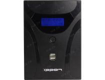 UPS 1600VA Ippon Smart Power Pro II 1600 LCD+ComPort+защита телефонной линии/RJ45+USB