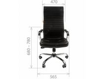  7022876 Офисное кресло Chairman 700 экопремиум чёрный н.м. (экокожа)