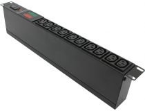 NT SOC 230.16A1.VA-10С13-С20 B Блок силовых розеток 19 , чёрный 1U, 10 розеток IEC-320-C13, вход IEC-320-C20