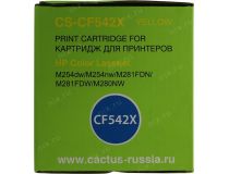 Картридж Cactus CS-CF542X Yellow для HP Color LJ Pro M254dw/M254nw/M281fdn/M281fdw/M280nw