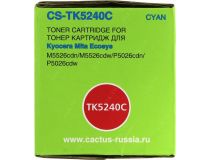 Картридж Cactus CS-TK5240C Cyan для Kyocera Ecosys M5526cdn/M5526cdw/P5026cdn/P5026cdw