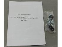 NT SOC 230.32A2.VA-6С19-IEC309 G Блок силовых розеток 19 , серый 1U, 6 розеток IEC-320-C19, вход IEC-309