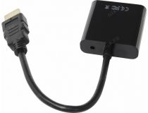 JETACCESS JA-HV02 Black кабель-адаптер HDMI(M) -- VGA(15F) +audio