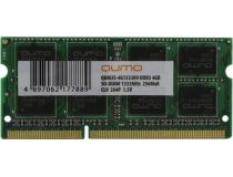 QUMO QUM3S-4G1333K9 DDR3 SODIMM 4Gb PC3-10600  CL9 (for NoteBook)