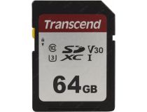 Transcend TS64GSDC300S SDXC Memory Card 64Gb UHS-I U3