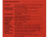 ZYXEL WRE6505 v2 Wireless Extender (1UTP 100Mbps, 802.11a/b/g/n/ac, 433Mbps)