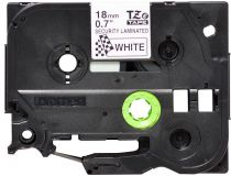 Brother TZE-SE4 лента для печати пломбировочных этикеток (ширина 18мм, 8м, чёрный на белом)