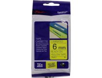 Brother TZE-611 ламинированная лента для печати этикеток (ширина 6мм, 8м, чёрный на желтом)