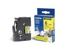 Brother TZE-611 ламинированная лента для печати этикеток (ширина 6мм, 8м, чёрный на желтом)