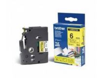 Brother TZE-611 ламинированная лента для печати этикеток (ширина 6мм, 8м, чёрный на желтом)