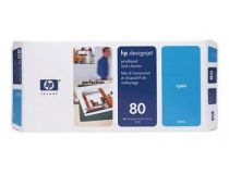 Печатающая головка (№80) + Cleaner HP C4821A CYAN для HP designjet 1000 series