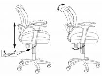 Бюрократ CH-W797/Abstract Кресло