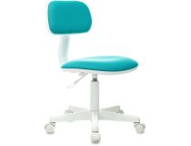 Бюрократ CH-W201NX/26-175 Кресло детское (белый пластик, ткань бирюзовая)