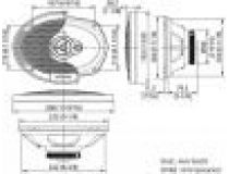 Колонки автомобильные Kenwood KFC-S6976EX 500Вт 87дБ 4Ом 16x23см (6x9дюйм) (ком.:2кол.) коаксиальные трехполосные