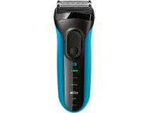 81547159 Бритва сетчатая Braun Series 3 3010S реж.эл.:3 питан.:элек.сеть/аккум. синий/черный