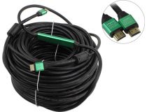 Greenconnect GCR-51019 Кабель активный HDMI to HDMI (19M -19M) 40м ver2.0 2 фильтра