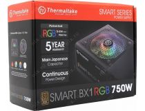 Блок питания Thermaltake PS-SPR-0750NHSABE-1 Smart BX1 RGB 750W (24+2x4+4x6/8пин)