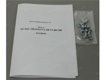 NT SOC 230.32A2.VA-10С13-IEC309 B Блок силовых розеток 19 , чёрный 1U, 10 розеток IEC-320-C13, вход IEC-309